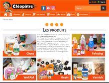 Tablet Screenshot of colles-cleopatre.com